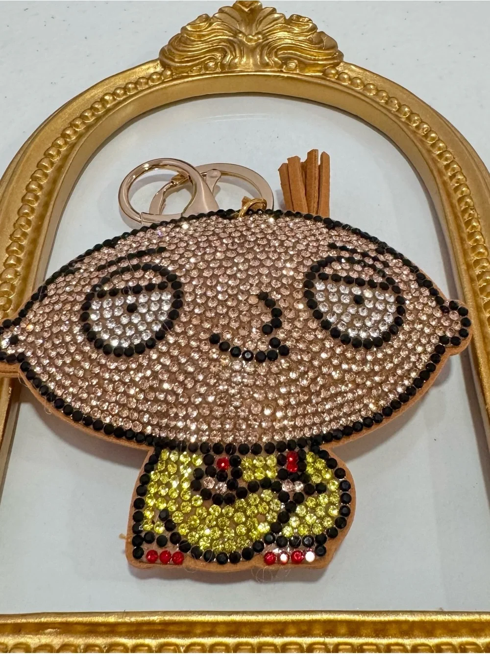 New Crystal Stewie Griffin Keychain Bag Charm